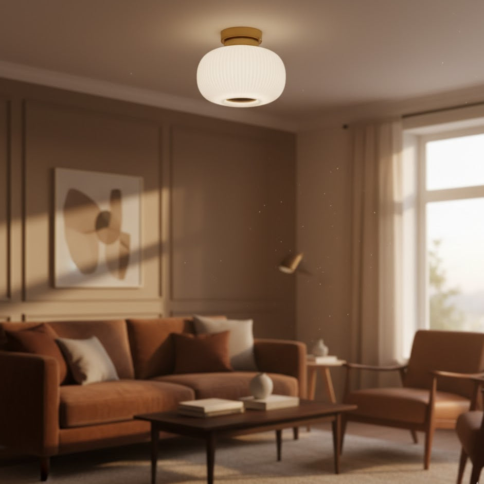 Hutton 1 Light Batten Fix Gold