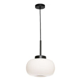 Hutton 1 Light Pendant Black