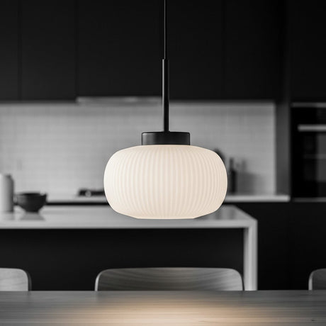 Hutton 1 Light Pendant Black