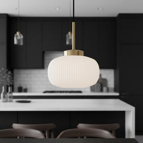 Hutton 1 Light Pendant Gold