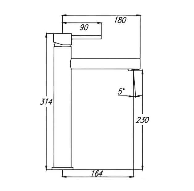 Ideal High Basin Mixer IDB9