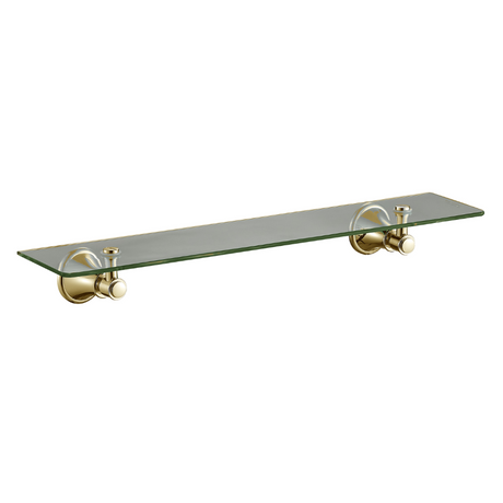 IKON Clasico Glass Shelf - Brushed Gold