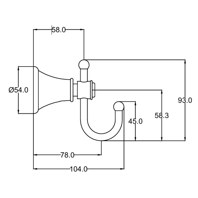 IKON Clasico Robe Hook