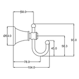 IKON Clasico Robe Hook