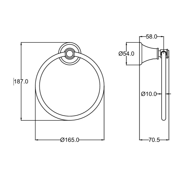 IKON Clasico Towel Ring 