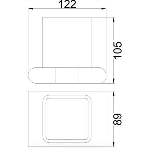 Kara Single Tumble Holder (Chrome)