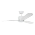 ILUKA 52 DC ceiling fan with LED light (Matte White)