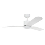 ILUKA 52 DC ceiling fan with LED light (Matte White)