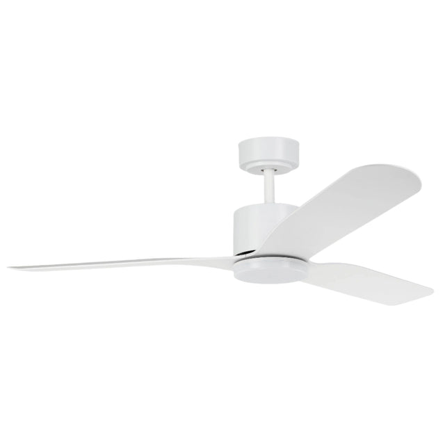 ILUKA 52 DC ceiling fan with LED light (Matte White)