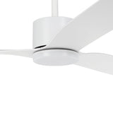 ILUKA 52 DC ceiling fan with LED light (Matte White)
