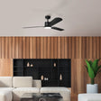 ILUKA 60 DC Ceiling Fan with LED Light (Matte Black)
