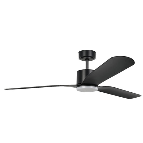 ILUKA 60 DC Ceiling Fan with LED Light (Matte Black)