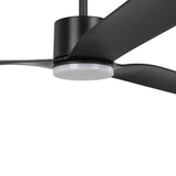 ILUKA 60 DC Ceiling Fan with LED Light (Matte Black)