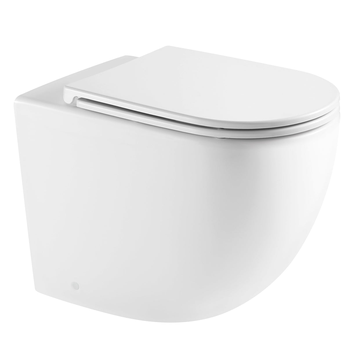 Norton99 Wall Faced Floor Toilet Pan (Gloss White)