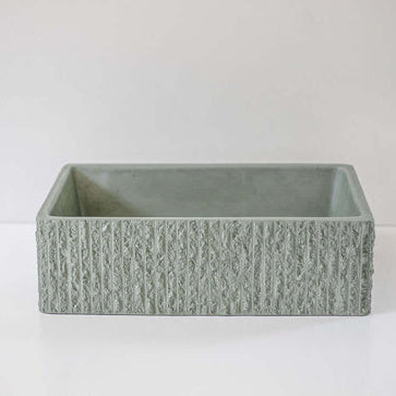 Sticks & Stone Concrete Rugged Rectangle Basin