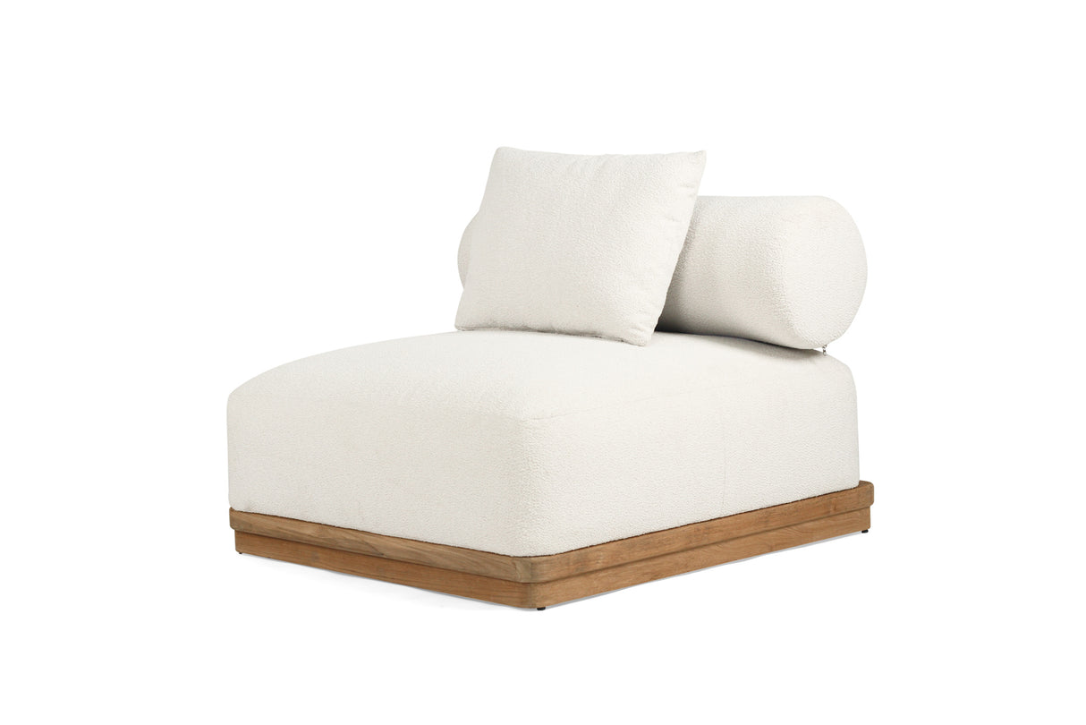 Santiago Grade Teak Outdoor Ottoman/ Corner Sofa