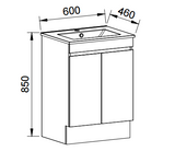 Timberline INDIANA Floor Standing Vanity (All Sizes)