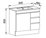 Timberline INDIANA Floor Standing Vanity (All Sizes)