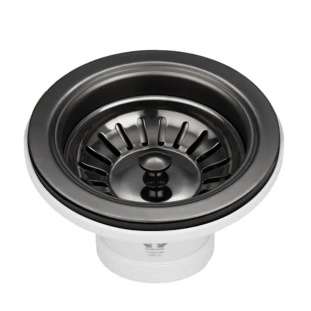 INS Kitchen Sink Basket Waste - Brushed Gun Metal