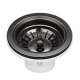 INS Kitchen Sink Basket Waste - Brushed Gun Metal