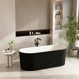 ISEO Black & White Freestanding Bathtub 1500/1700MM
