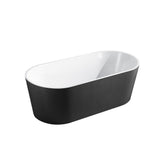 ISEO Black & White Freestanding Bathtub 1500/1700MM