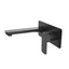 IVANO Bathtub Basin Wall Mixer With Spout - Black
