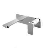 IVANO Bathtub Basin Wall Mixer With Spout - Chrome