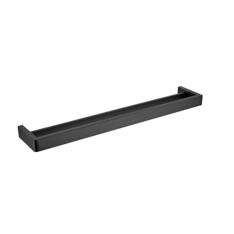IVANO Square Double Towel Rail 600mm - Black