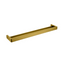 IVANO Square Double Towel Rail 600mm - Brushed Brass