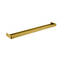 IVANO Square Double Towel Rail 800mm - Brushed Brass