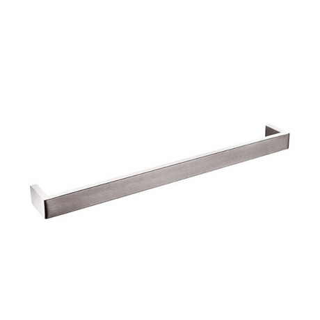 IVANO Square Single Towel Rail 600mm - Brushed Nickel