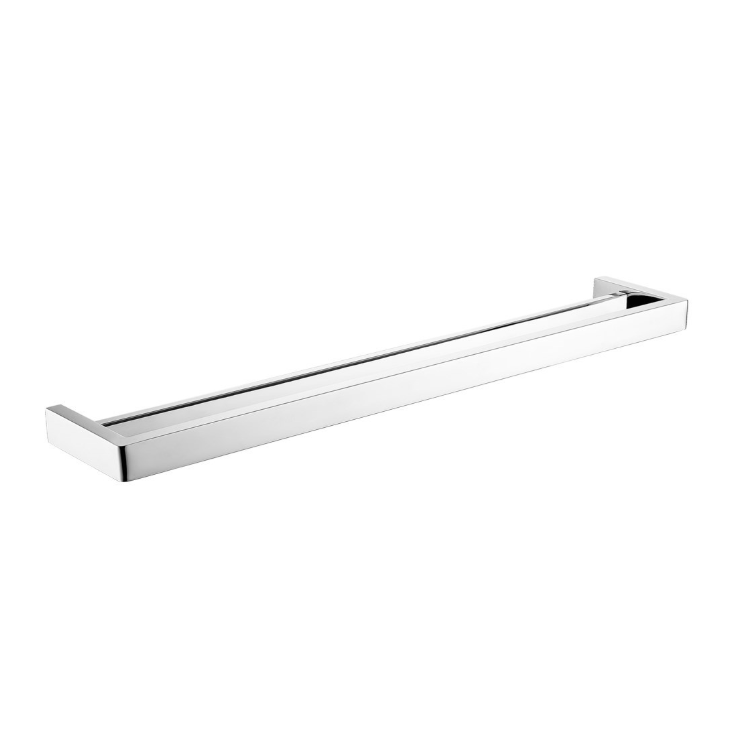 IVANO Square Double Towel Rail 800mm - Chrome
