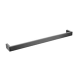 IVANO Square Single Towel Rail 600mm - Brushed Gun Metal