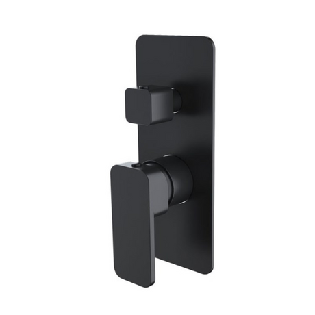 IVANO Solid Brass Shower Bath Wall Mixer With Diverter - Black
