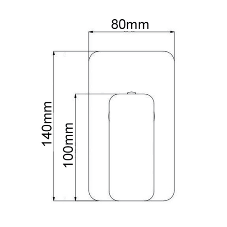 IVANO Solid Brass Shower Bath Wall Mixer - Black Technical Drawing