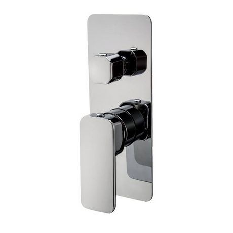 IVANO Solid Brass Shower Bath Wall Mixer With Diverter - Chrome