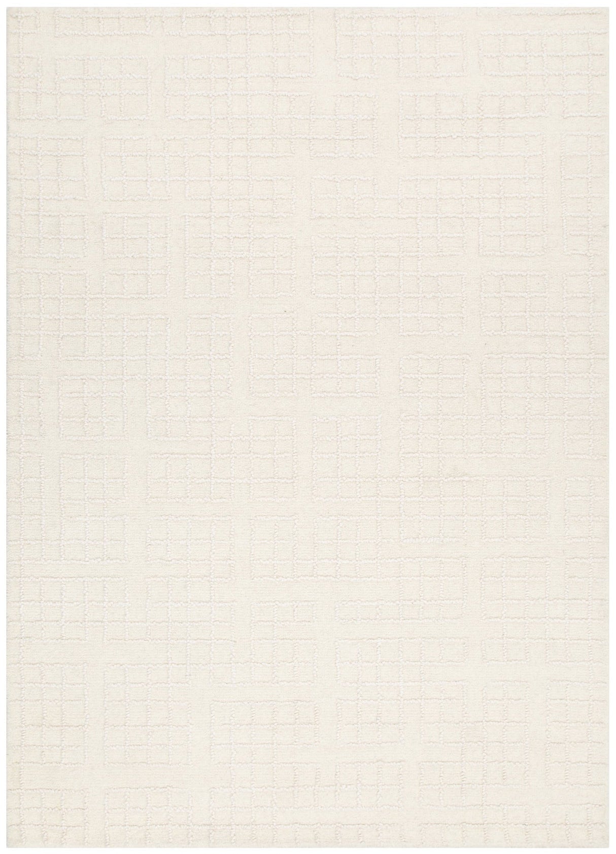 Abasco Ivory Knitted Wool Rug