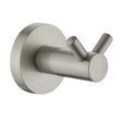Ideal Double Robe Hook (Brushed Nickel)