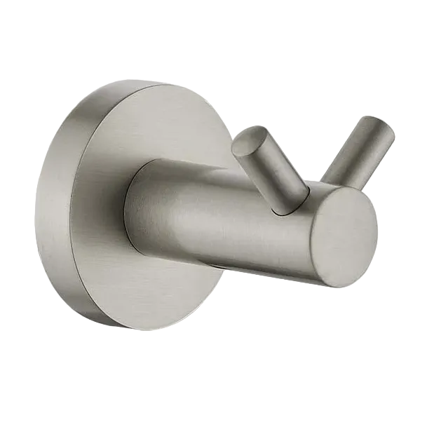 Ideal Double Robe Hook (Brushed Nickel)