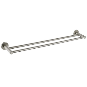 Ideal Double Towel Rail (Brushed Nickel)