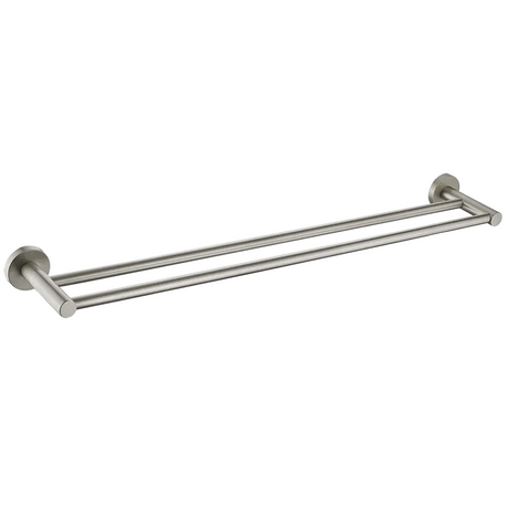 Ideal Double Towel Rail (Brushed Nickel)