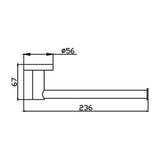 Ideal Hand Towel Rail (Black)