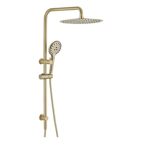 Ideal Shower System With Rail (Brushed Gold)