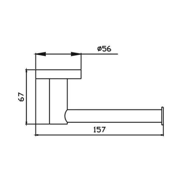 Ideal Toilet Roll Holder (Rose Gold)