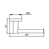 Ideal Toilet Roll Holder (Rose Gold)