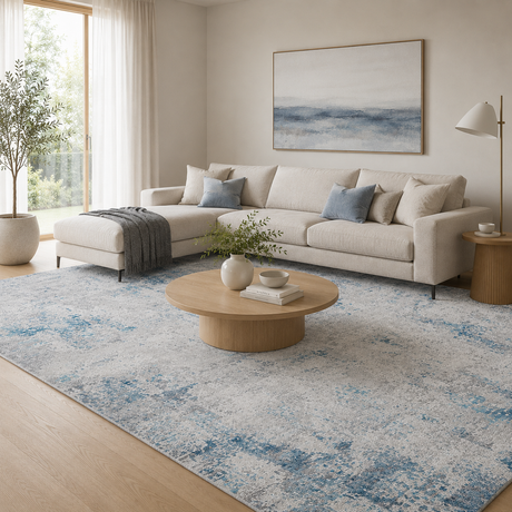 Illusions 132 Blue Rug