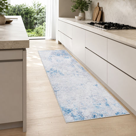 Illusions 132 Blue Runner Rug