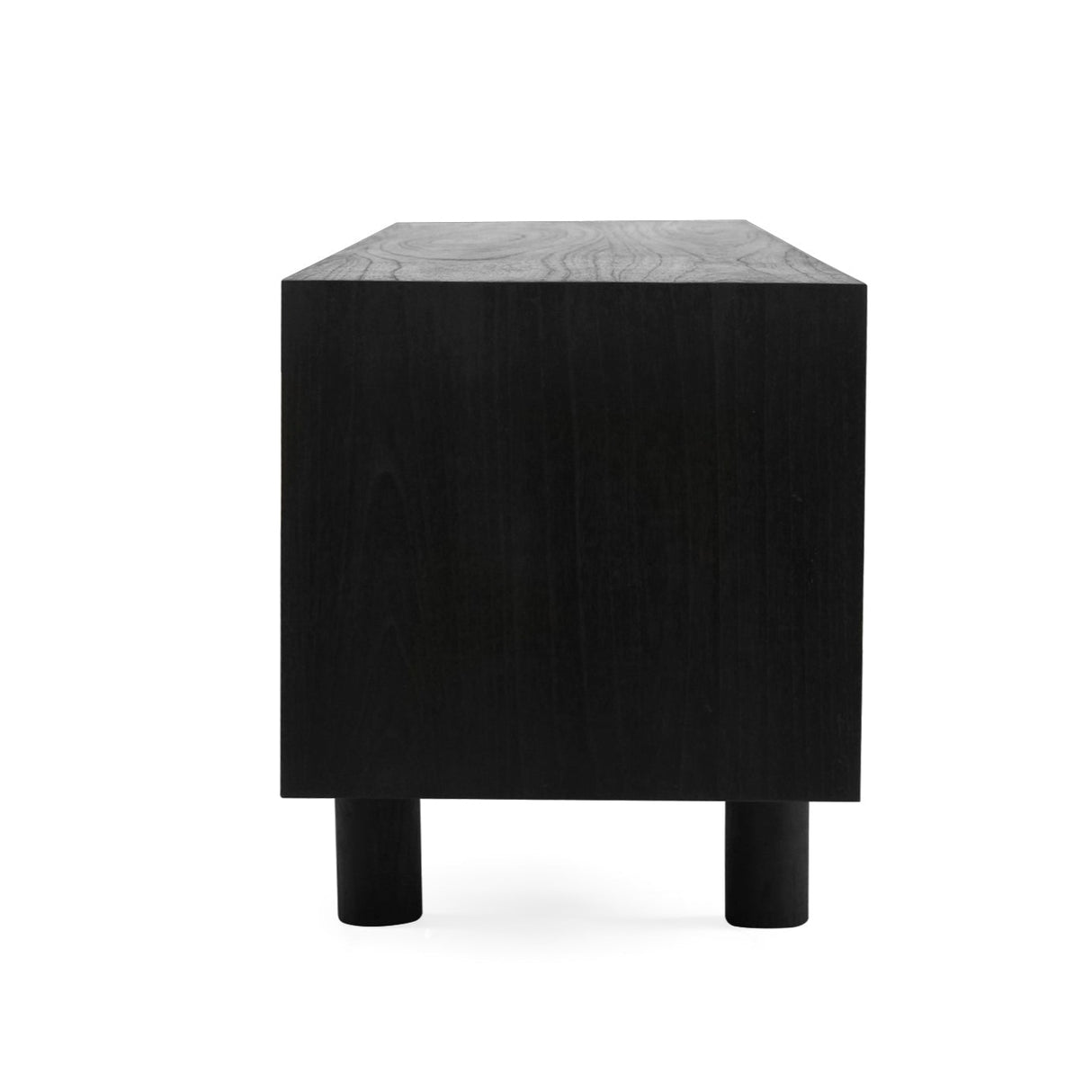 Iluka White Cedar Entertainment Unit – Four Door – Black - 2.2m