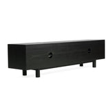 Iluka White Cedar Entertainment Unit – Four Door – Black - 2.2m